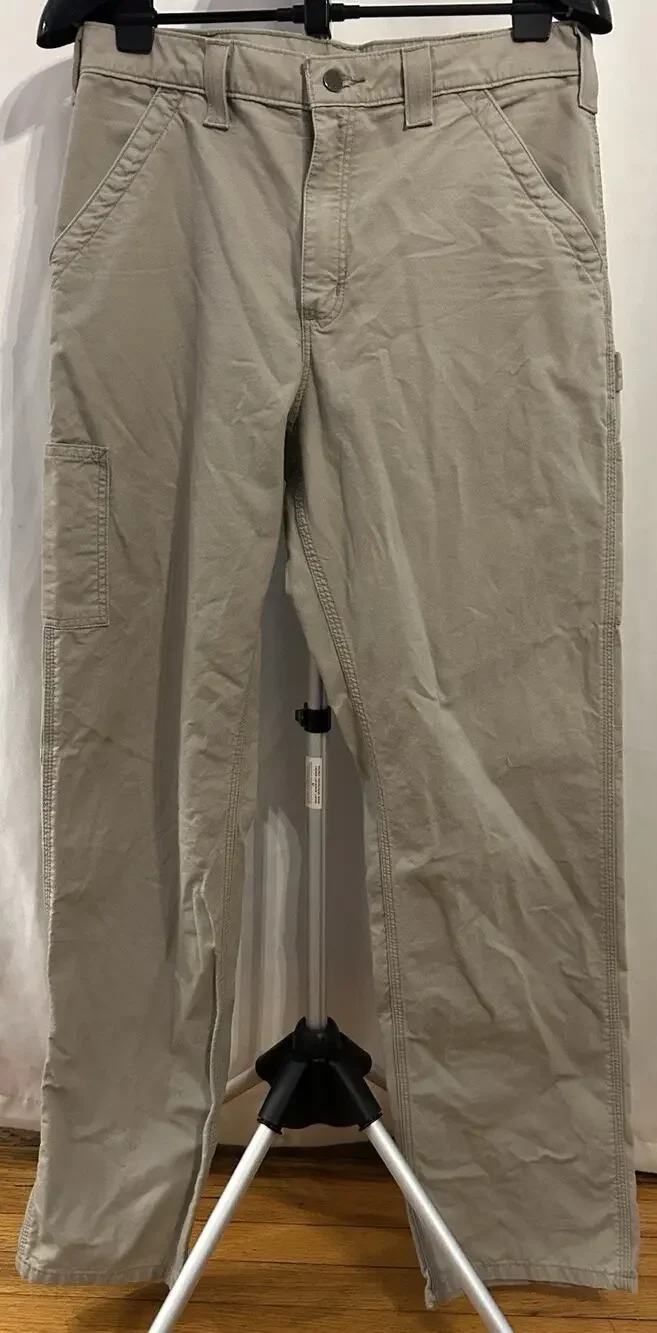 Carhartt Dungaree Tan Pants size 33 x 34